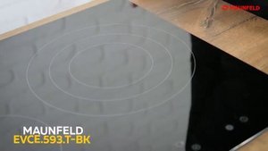 Стеклокерамическая панель MAUNFELD EVCE 593 T BK черный Видеообзор