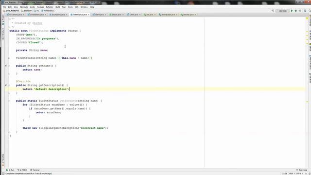 Java. Особенность 10. Enum. Реализуем интерфейс. смотреть онлайн