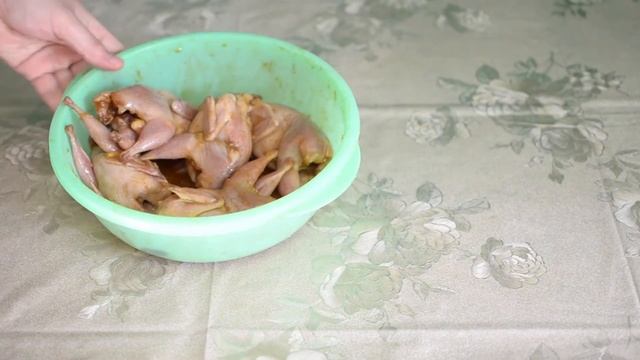 Перепелка на вертеле | В духовке ! Вкусный , сочный рецепт перепелки!