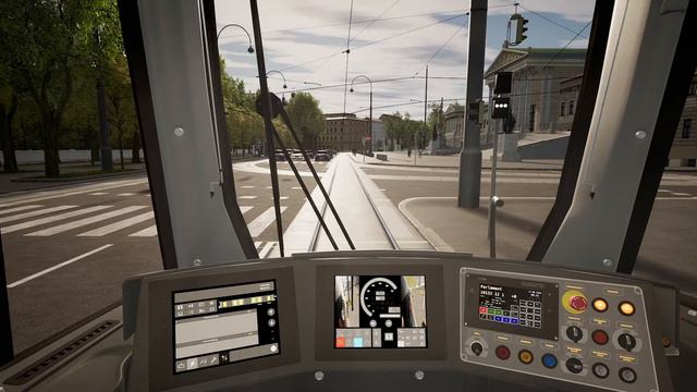 NO COMMENTARY TramSim - Line 1 Prater Hauptalle → Stefan-Fadinger Pl. смотреть онлайн