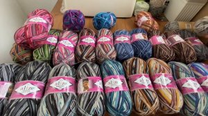 Alize Superwash и Artisan. Носочная пряжа. 60 цветов из моих запасов.