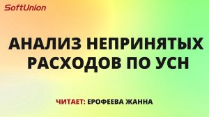 Анализ непринятых расходов по УСН