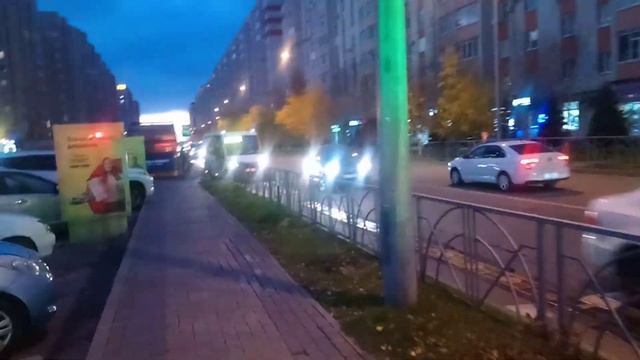 Ставрополь. "Перспективный" район вечером. ул. Тухачевского