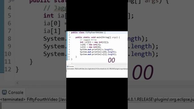 Jagged Array, Colum count for each row need not be the same.