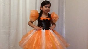 Платье из пакетов. Своими руками Бросовый материал На конкурс Показ мод (Эмилия)/Dress from package