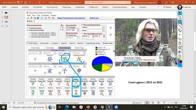Трактовка карты Ба-цзы украинской националистки, нацистки, ярой русофобки Тайры (Юлии Паевской). смотреть онлайн