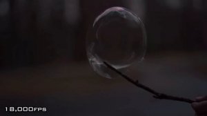 SLOW MOTION - МЫЛЬНЫЙ ПУЗЫРЬ В ЗАМЕДЛЕННОЙ СЪЁМКЕ