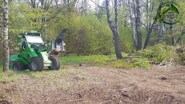 Расчистка  участка от деревьев
