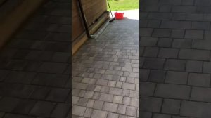 Укладка тротуарной плитки и ее пропитка