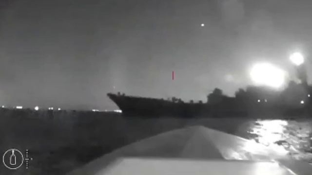 Атака дрона-камикадзе на большой десантный корабль в Новороссийске. 04.08.2023 г.