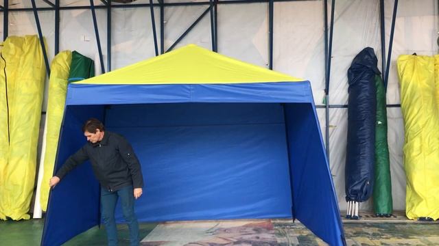 Торговая палатка полуавтомат 2х3м www.shatry3.ru смотреть онлайн