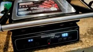 Электрогриль Redmond SteakMaster RGM-M821. Жарим сардельки.