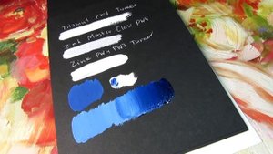 Зачем в гуаши два белых цвета.#гуашь