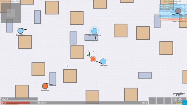 Прохождение игры Gats.io  !  Монтаж видео сделан самостоятельно впервые
