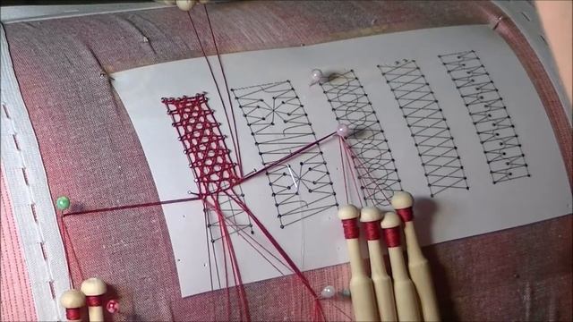 Плетение плетенки с перевивом всех пар / Russian Freehand Lace 
