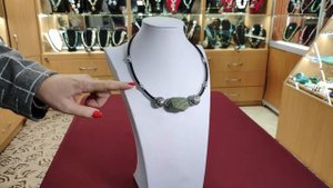 №107/ЗМЕЕВИК|СВОЙСТВА КАМНЯ|КОЛЬЕ ИЗ СЕРПЕНТИНИТА/