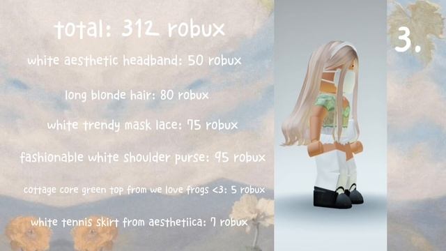aesthetic roblox outfits under 400 robux! ?  zoey ann