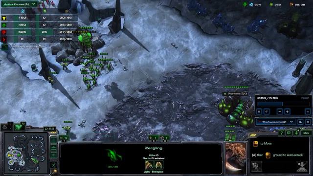 Starcraft 2 - Kinesin y Ravager King : Un rush, un backdoor, una victoria! смотреть онлайн