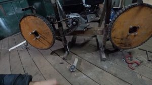 Смотрите все!!! Ленточная пилорама из хлама)))Ч2