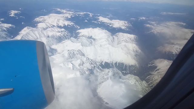 В самолете БОИНГ компании "Победа". Виды почти из космоса.