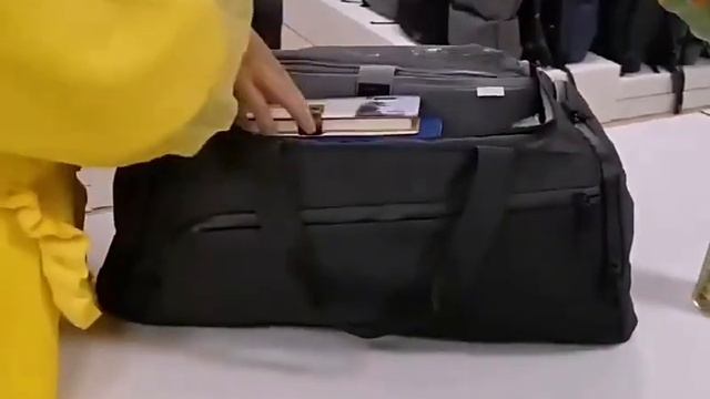 Спортивная / дорожная сумка с отделом для обуви модель 129-1 (Черная) смотреть онлайн