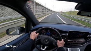 MERCEDES EQV 300 L3 EXTRA LONG 204 HP POV TEST DRIVE