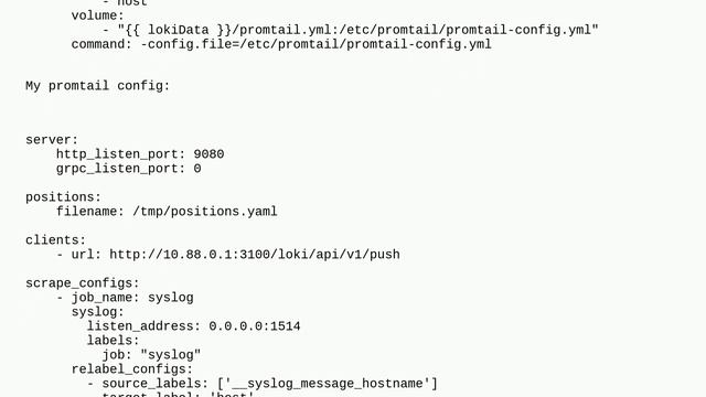 Grafana "Data source connected, but no labels received. Verify that Loki and Promtail is configur.. смотреть онлайн