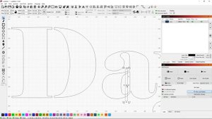 Adding tabs to my font in LightBurn so I can burn out letters in 110# paper