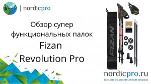 Fizan Revolution Pro супер функциональные палки для ходьбы, бега и походов
