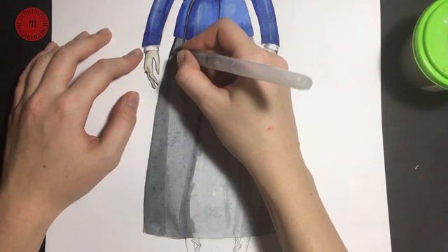 FASHION ILLUSTRATION TUTORIAL | Рисуем фэшн-иллюстрацию смотреть онлайн