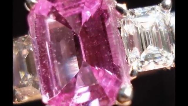 Pink Emerald Cut Diamond Ring смотреть онлайн