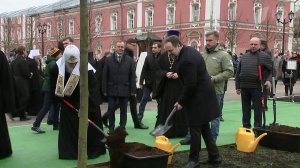 Церемония открытия исторической липовой аллеи прошла на территории Донского монастыря