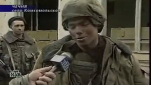 Русский солдат навалял боевику : ) (Чечня)