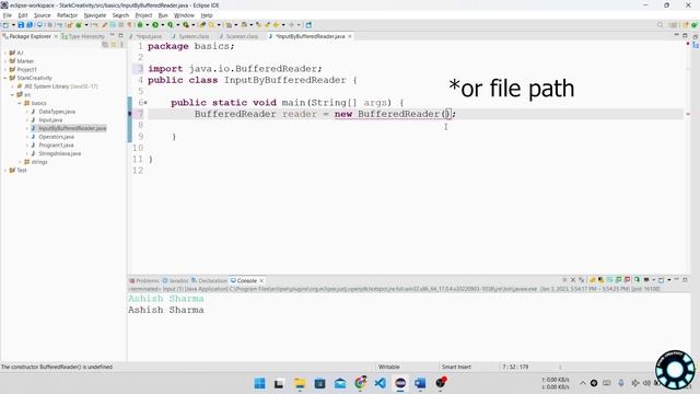 User Input by Scanner & BufferedReader in Java  | Ch-1 P-8 | Complete Java Course in Hindi