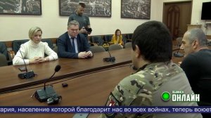 27.10.2022. Встреча Татьяны Леоновой с командиром батальона «Пятнашка»