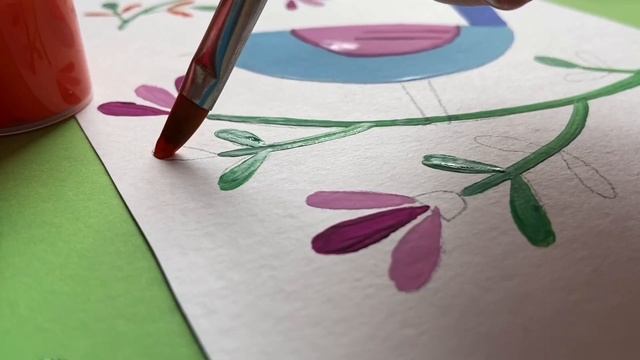 Мастер-класс материалами ГАММА «Перелетная птица» смотреть онлайн