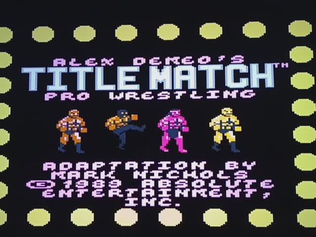 Title match pro Wrestling. Atari 7800.  Обзор.