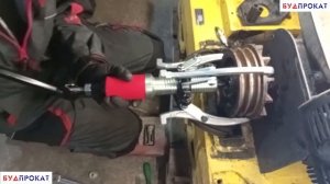 Гидравлический съемник со встроенным насосом. Принцип работы гидравлического съемника - Будпрокат.