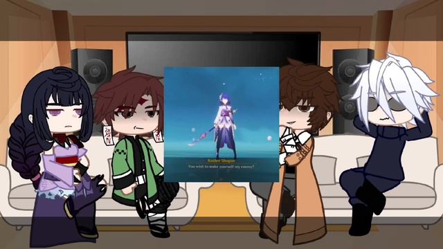 Fandoms react to each other Raiden Shogun смотреть онлайн