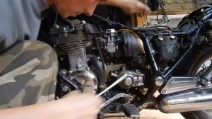 Установка карбов по заводу Kawasaki Eliminator 400.