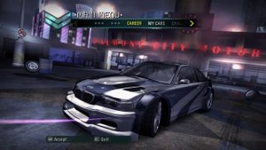 NFS Carbon. Main Menu.