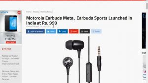 Motorola Earbuds Metal, Earbuds Sports Launched in India at Rs 999