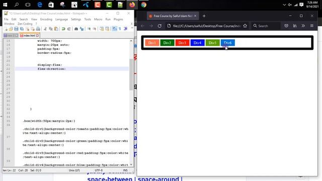 Css Flex-direction All Property Bangla Tutorial | Css Flexbox Bangla Tutorial | Css Bangla Tutorial смотреть онлайн
