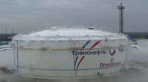 Испытания АУГП МИЖУ АРТСОК на РВС-20000 лето 2014г. Газовое пожаротушение.