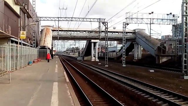 Химки 2379 ж/д станция Сходня (будущая станция МЦД D3) весна день смотреть онлайн