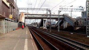 Химки 2379 ж/д станция Сходня (будущая станция МЦД D3) весна день