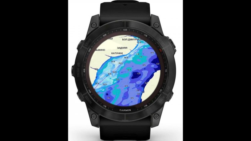 Fenix 7x Garmin Fish maps #shorts