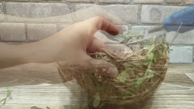 Гнездо из шпагата просто /Мастер класс как сделать гнездо /Diy/