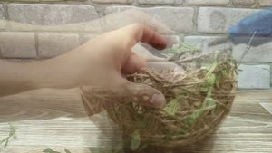 Гнездо из шпагата просто /Мастер класс как сделать гнездо /Diy/