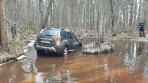 Рено Колеос, Каптюр и Дастер на бездорожье у Ладоги